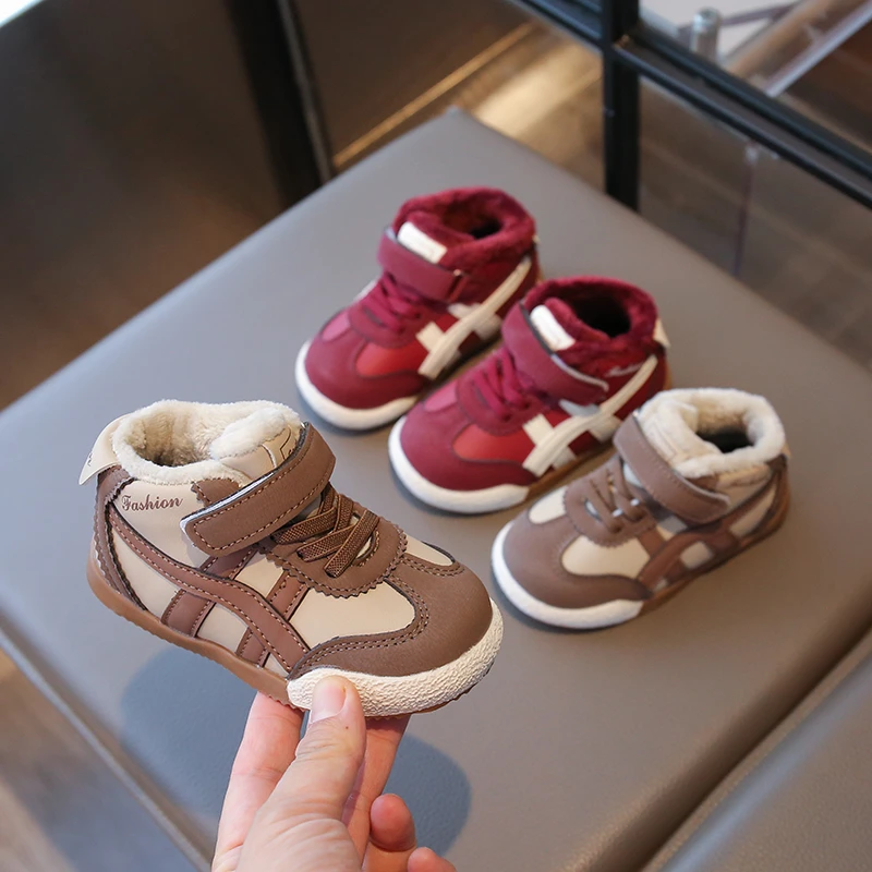 

2025 зимняя детская хлопковая обувь. Туфли на мягкой подошве для мальчиков и девочек.