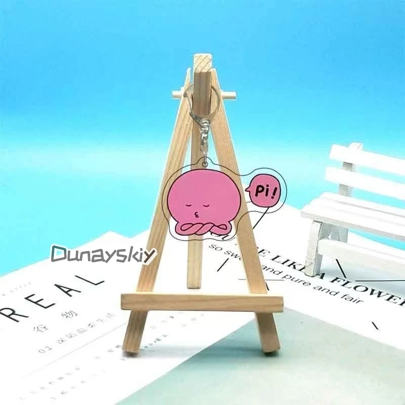 

Anime Takopi’s Original Sin Cosplay Keychain Kawaii Pink Octopus Acrylic Pendant Key Chain Keyring Bag Accessories Prop Gift