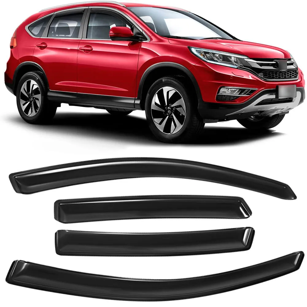 

Для Honda CRV 2012-2016: Внутренние дождевики-козырьки на окна (дымчатые)
