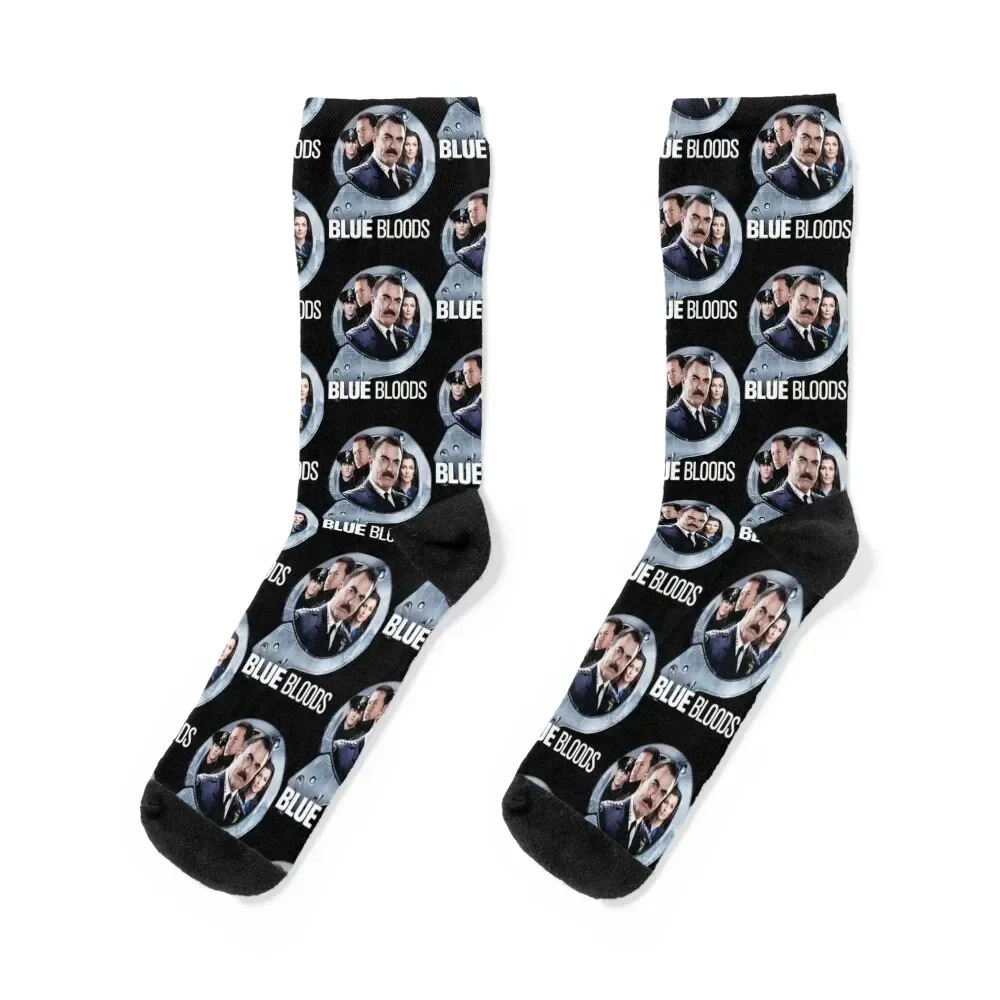 

Blue bloods Socks hiphop hip hop bright garter christmass gift Girl'S Socks Men's