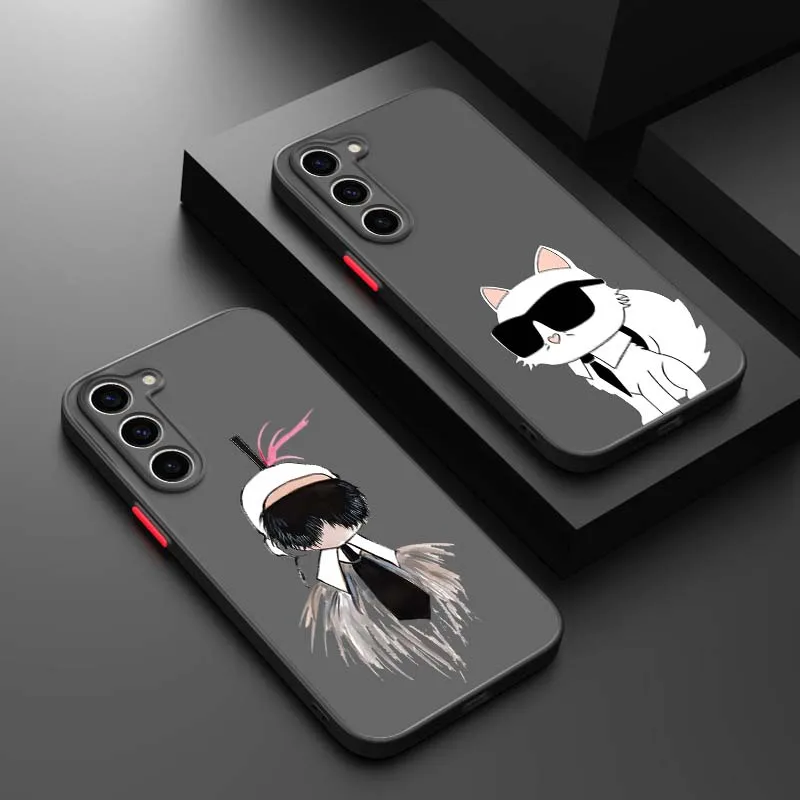 Cat Designer Signature Cover For Samsung Galaxy A73 A72 A71 A25 A56 A55 A54 A53 A24 A52 A33 A50 A42 A36 A35 A26 Phone Case