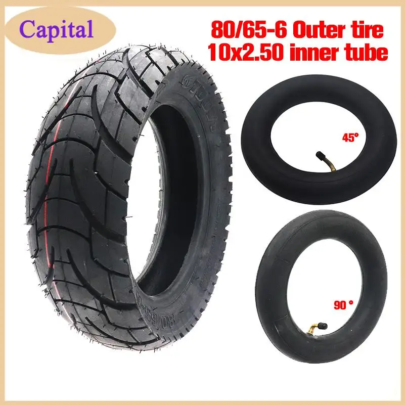 Original 80/65-6 Off road Outer Tire Inner Tube For Joyor S5 S8 S10s S series Electric Scooter Road Inflatable Tires Accessorie