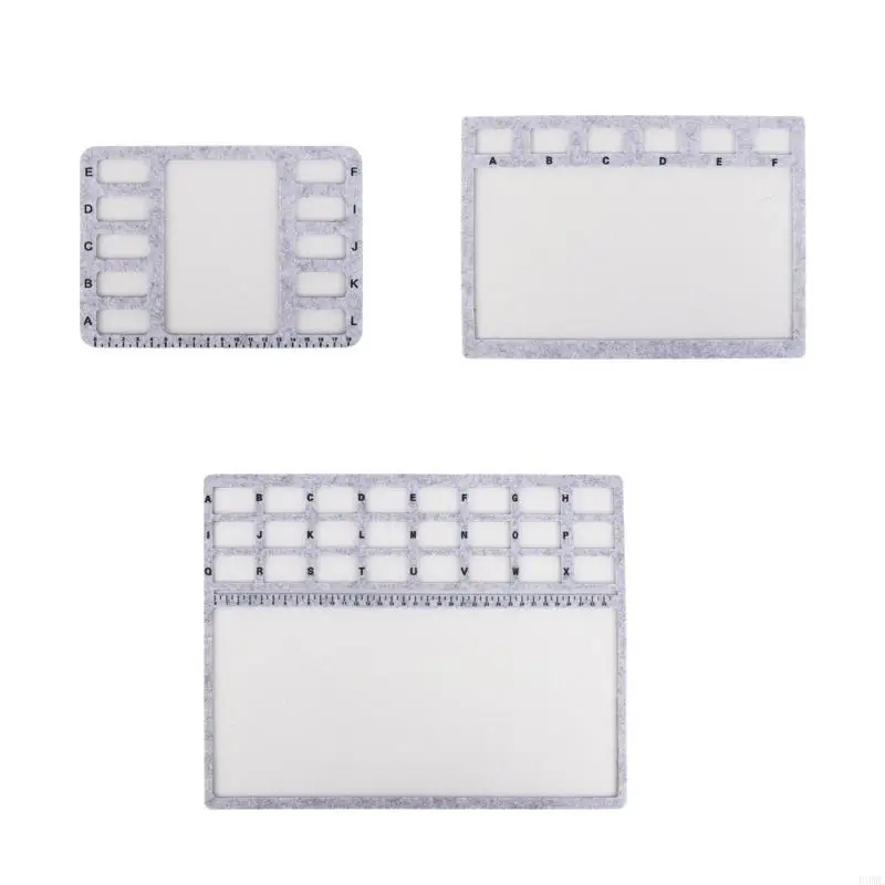 R3MC Nonslip 펠트 재료를 가진 휴대용 구슬 매트 정확한 구슬 배치 보석 제조 트레이를위한 쉬운 깨끗한 표면