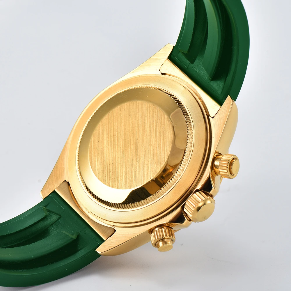 Orologio VK63 personalizzato da 39 mm Cronografo da uomo Vetro zaffiro VK63 Quadrante con movimento Lancette luminose Orologi VK63 da uomo in acciaio inossidabile