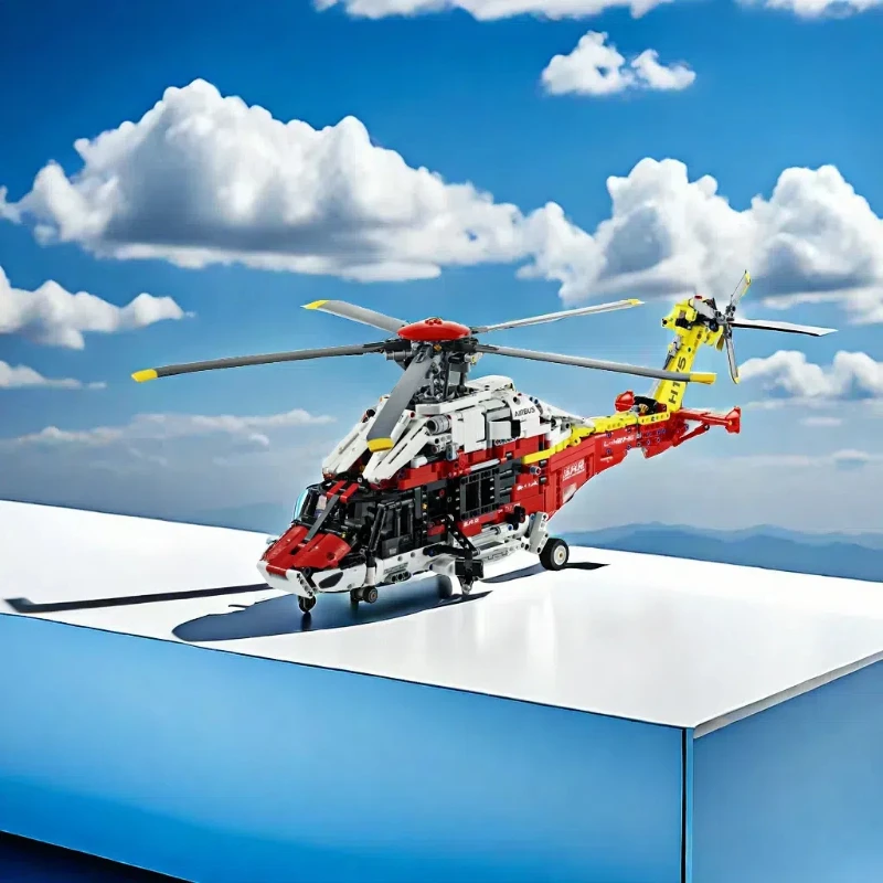 2001PCS  Airbus H175 Rescue Helicopter 42145 Model Building Block Models Boy Girls Gift Motorised Functions Bricks Toys