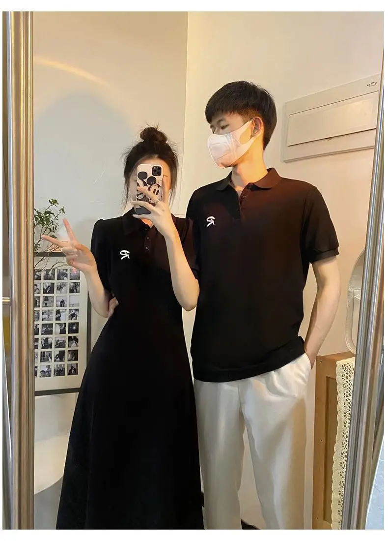   Ensemble t-shirt et jupe ort Sve pour Couple, Design assorti, tendance, une pièce, été 2024