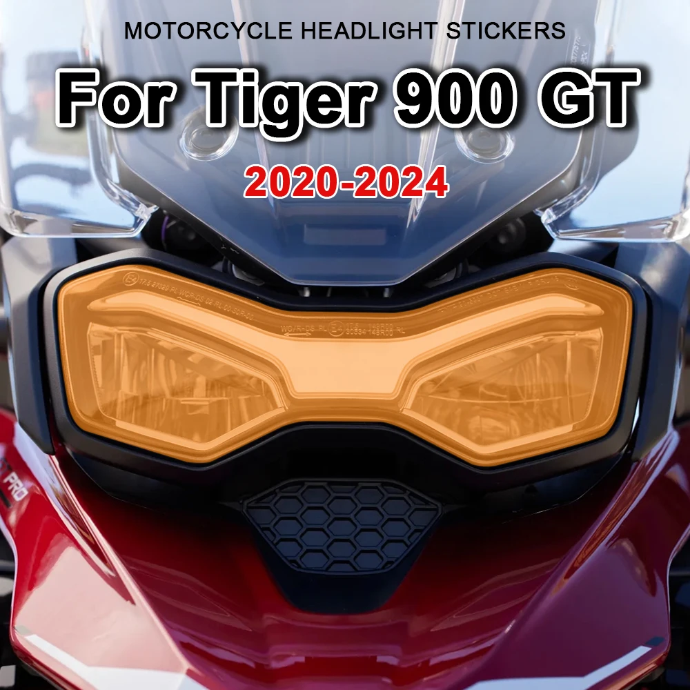 

Motorcycle Headlight Stickers For Tiger 900 GT Pro 900GT 900 Rally Pro 2020 2021 2022 2023 2024 Clear Headlamp Decal Accessories