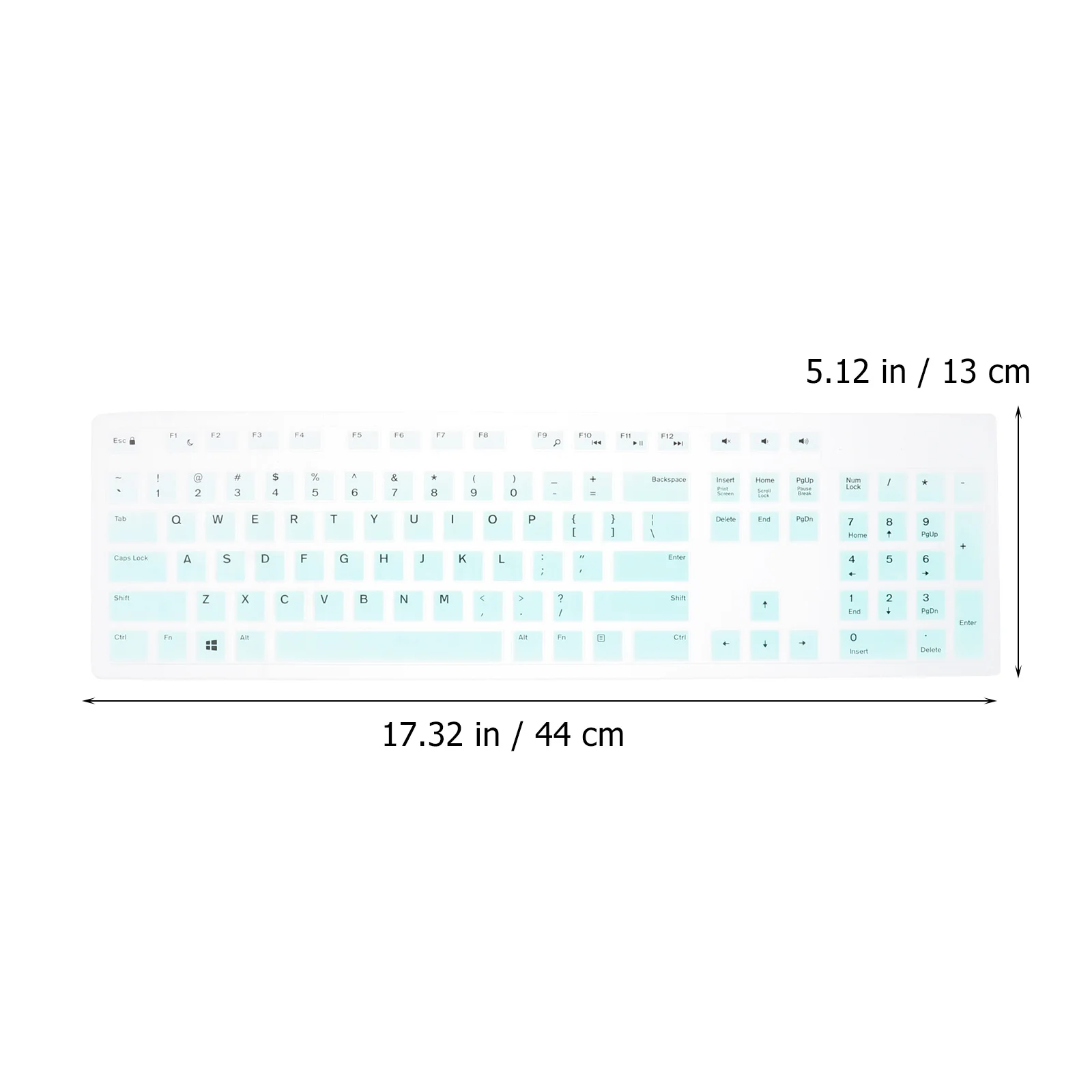 

Silicone Keyboard Protective Cover Compatible for Dell Kb216 Wired Waterproof Dustproof Durable Easy Clean Keyboard Cover