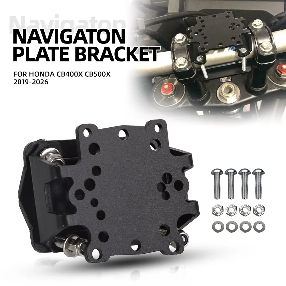 For Honda CB400X CB500X 2019-2021-2022-2023-2024-2025-2026 Motorcycle Mobile Phone Holder Stand GPS Navigation Plate Bracket