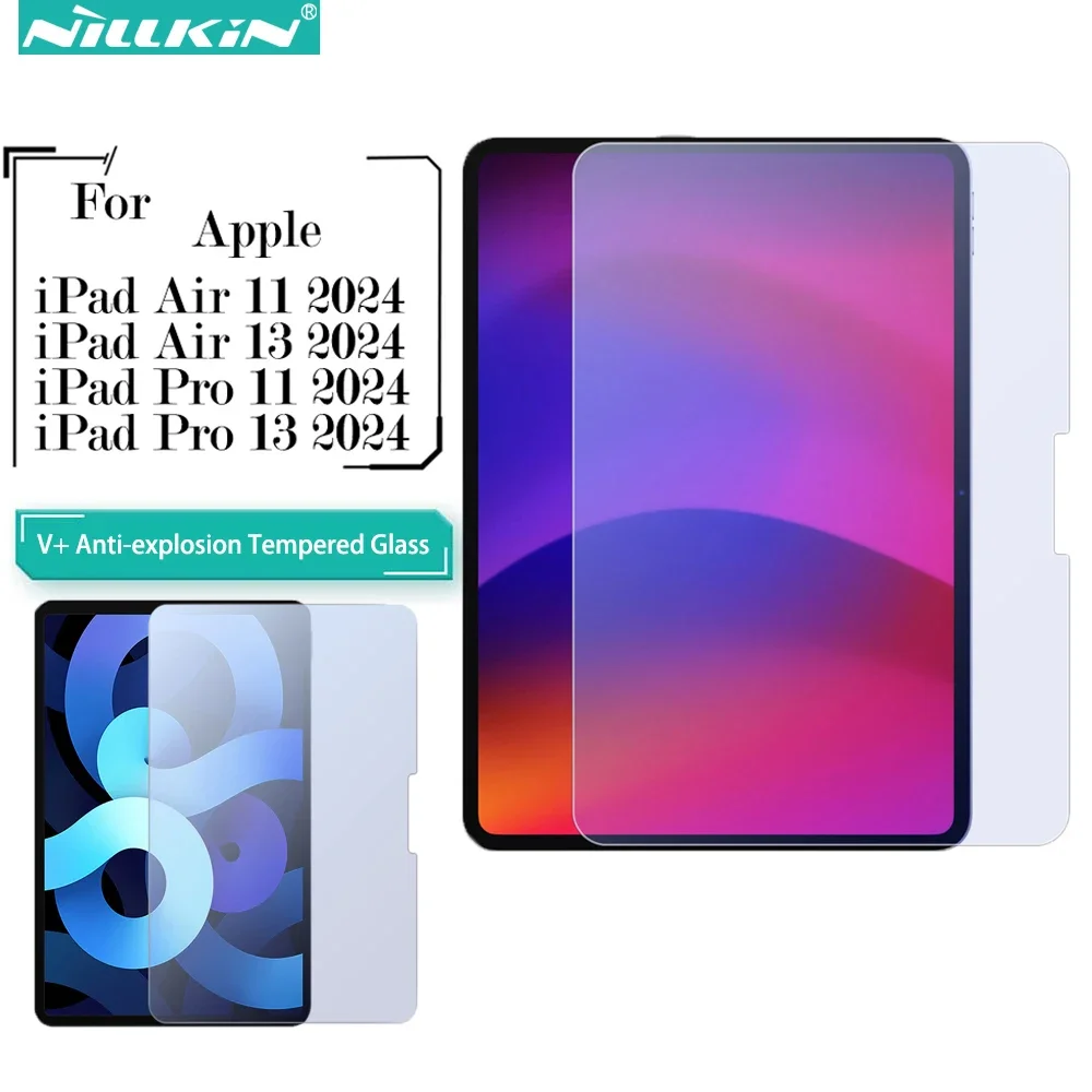 

Nillkin для Apple iPad Pro 11 Pro 13 iPad Air 11 Air 13 2024 Уход за глазами V + защита для экрана из закаленного стекла с защитой от синего света