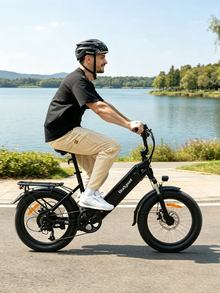 AliExpress bodywel Bodywel F20 E-Bike 20x3" Fat Tire Electric Bike 48V 15Ah Removable Battery 7-Speed Gears Dual Disc Brakes Adult Moped ebike