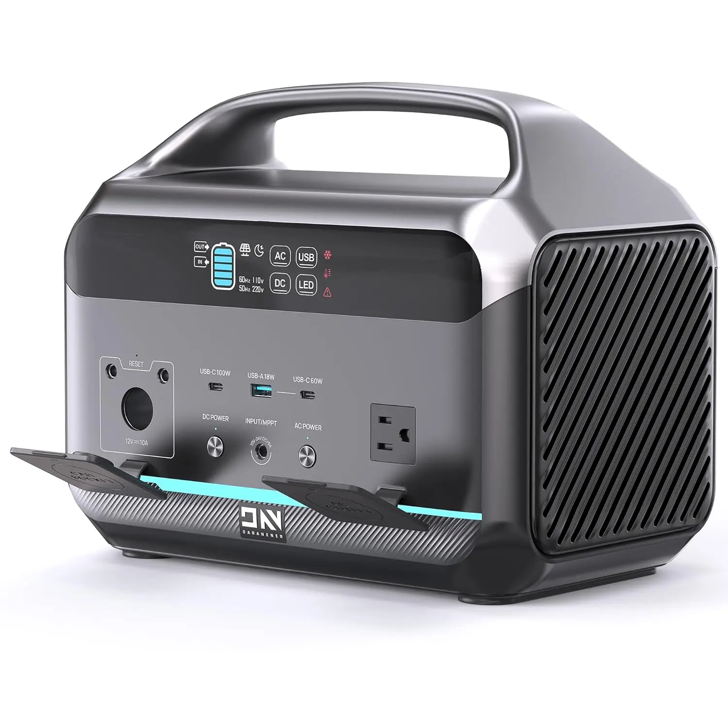 

Портативная электростанция 600 Вт (пиковая мощность 1200 Вт), солнечный генератор 576 Вт·ч, аккумулятор LiFePO4, быстрая зарядка за 1,5 часа, внешний аккумулятор, индивидуальная настройка