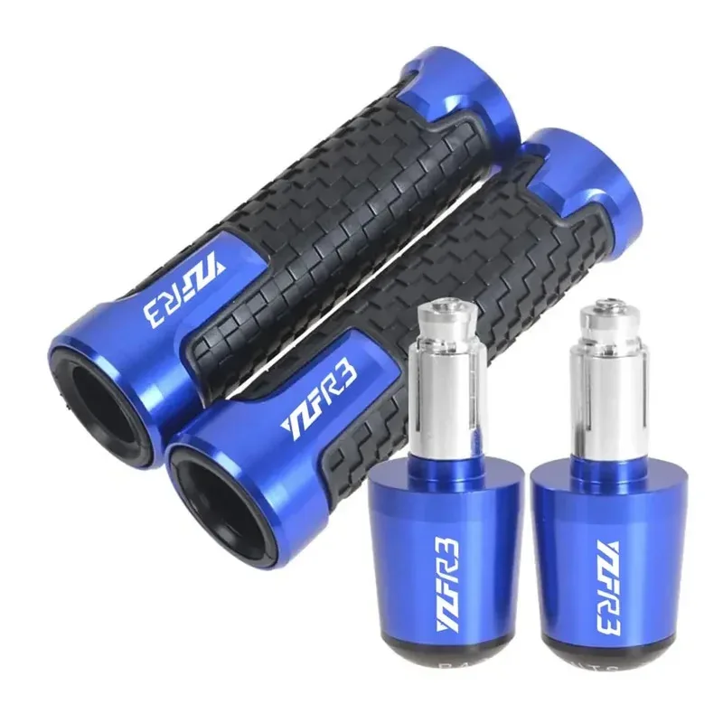 

For Yamaha YZFR3 YZF R3 2015 2016 2017 2018 2019 2020 YZF-R3 2021 2022 2023 Motorcycle Handlebar Grips Handle Bar Cap End Plugs