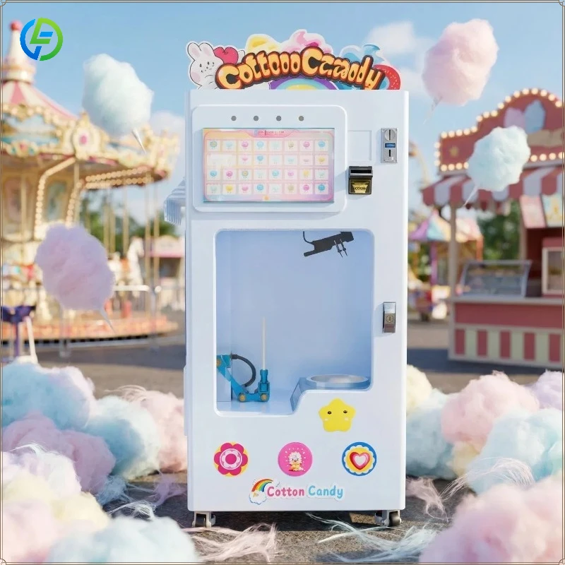 Single Cabinet Cotton Candy Vending Machine for Modern Snack Vending Locations FL Customized