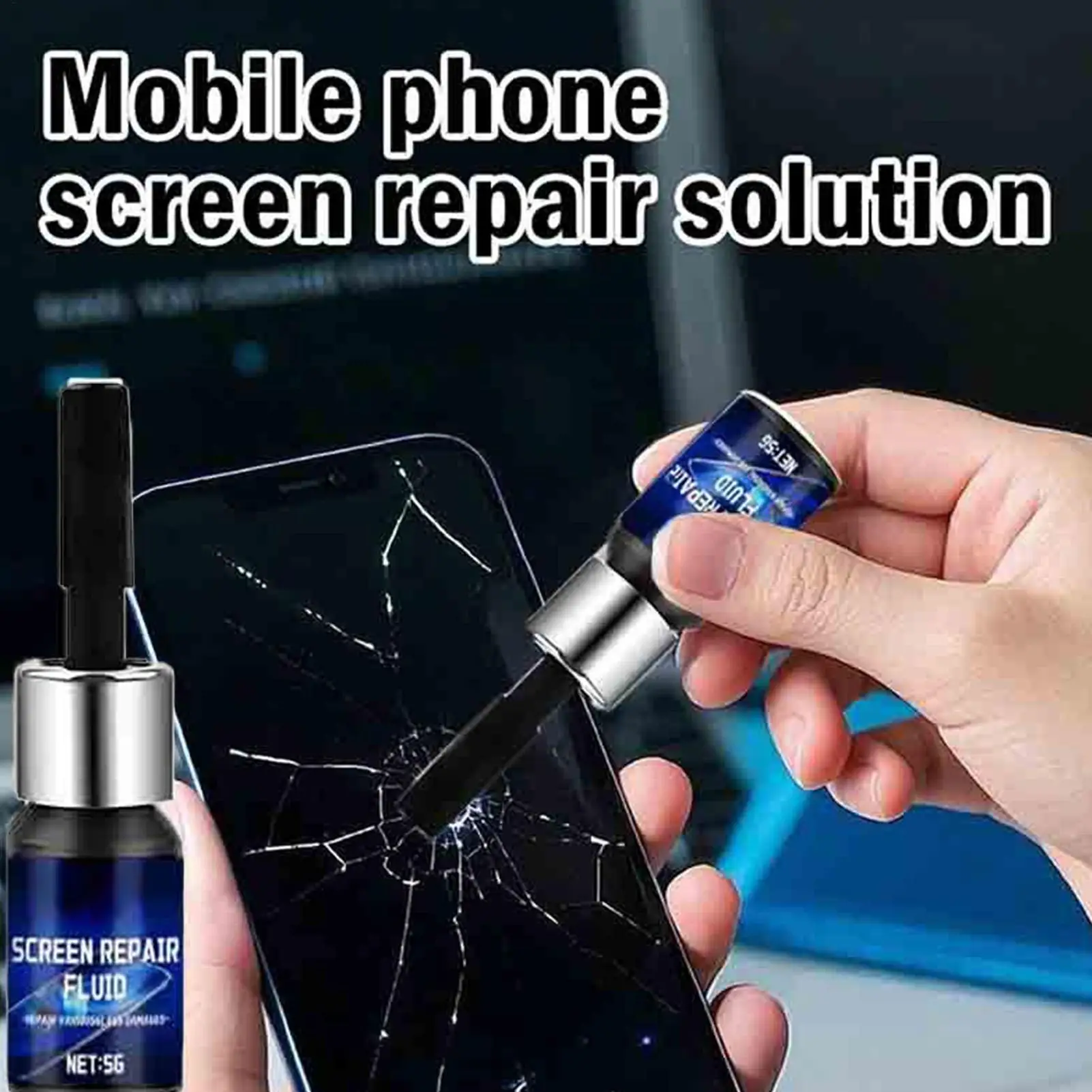 

Phone Screen Repair Liquid 5g Glass Scratch Remover Quick Dry Restore Filler Cracked Tablet Smartphone LCD Repair Kit