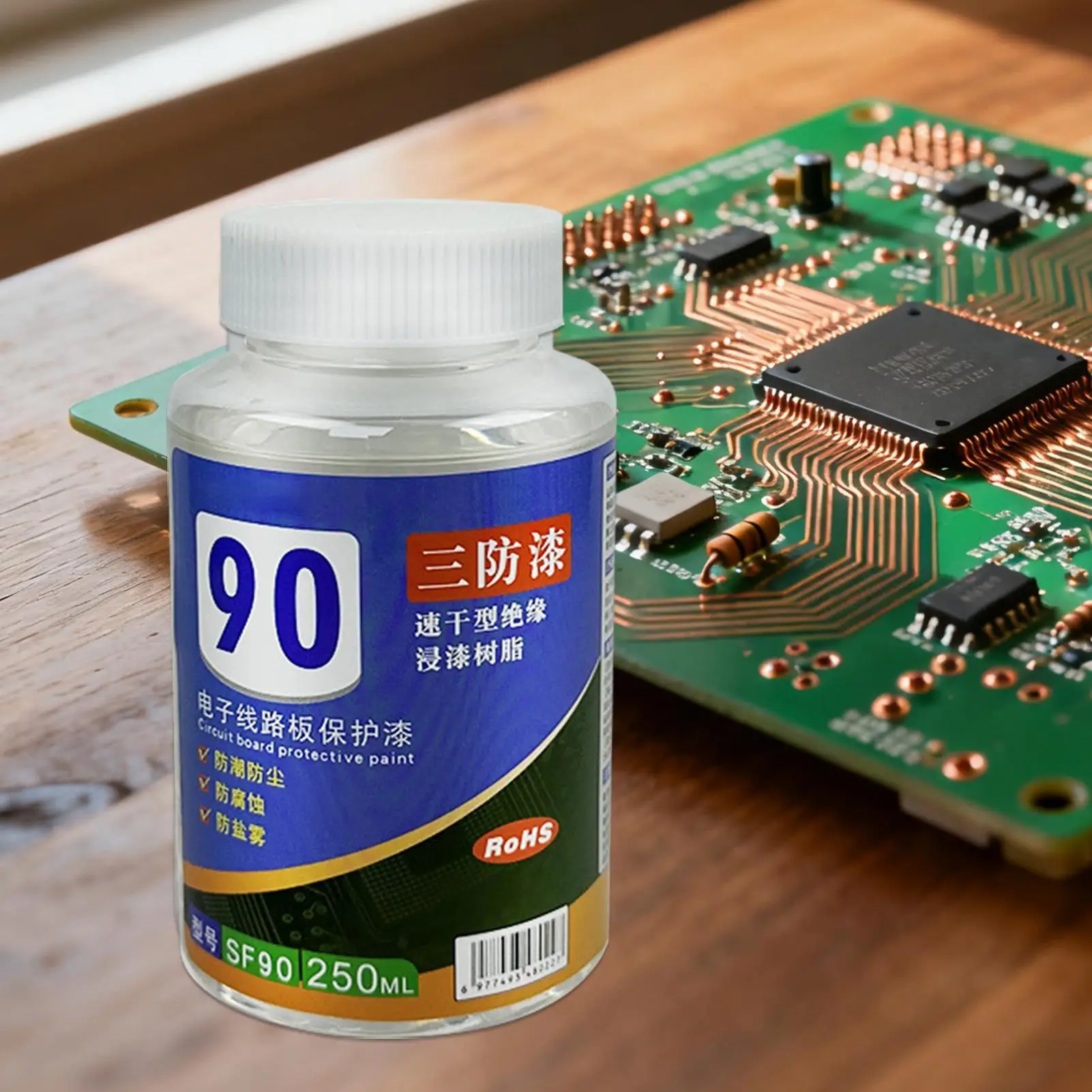 100ml Waterproof Clear Potting Compound Quick Drying PCB Varnish for Electronics PCB Electrical Work Automotive