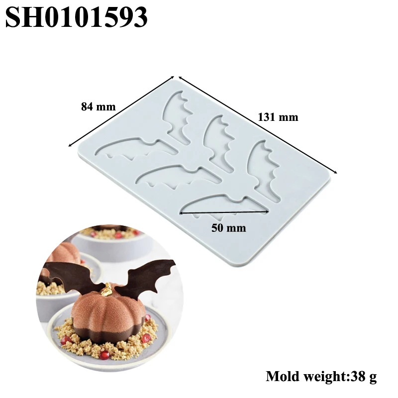 SHENHONG Zweig- und Blättermuster Zuckerdekoration Silikonmatte Schokoladen-Spitzenmatte Bienen-Fischgräten-Fondant-Kuchenform Dessertdekoration – Detail 3