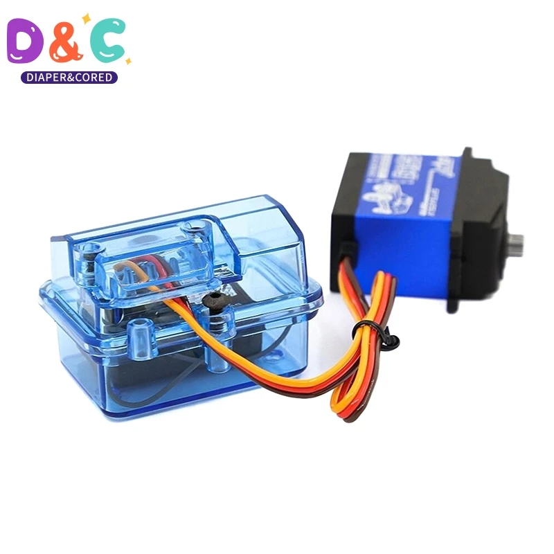 Hot 1Pcs Blue Plastic Waterproof Receiver Receiving Box For RC Car Remote Control Accesory