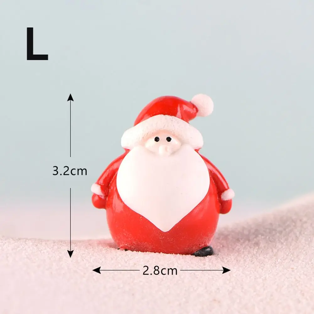 

Gift Box Snowman Decoration Terrarium Fairy Garden Figures Micro Landscape Christmas Miniature Figurines Ornaments