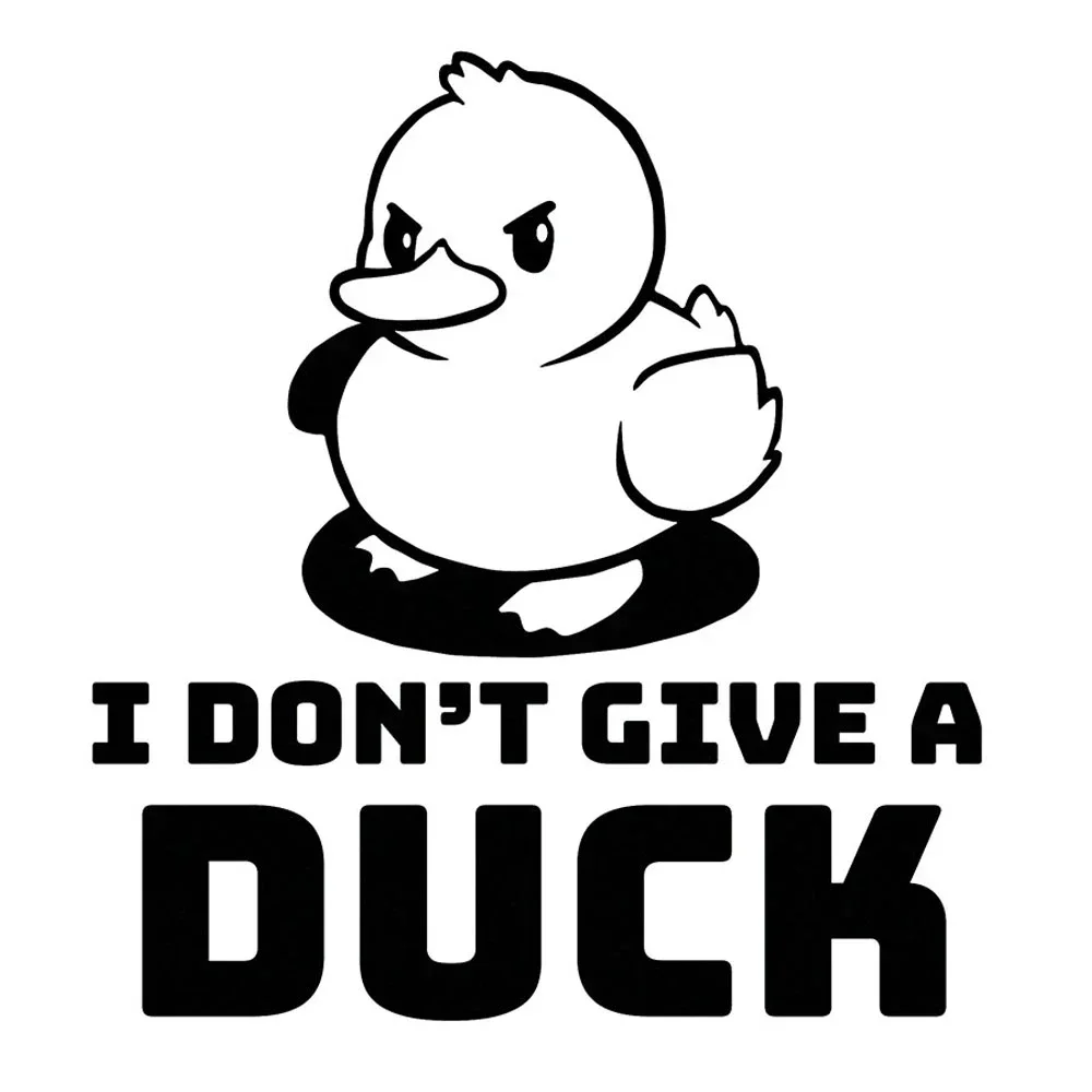 

Car Stickers I DON'T GIVE A DUCK Fun Vinyl Animal Decals