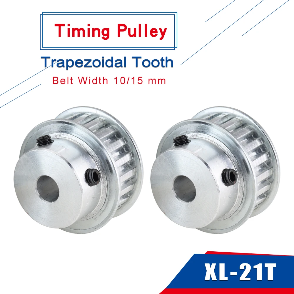 

XL22T Timing Pulley Trapezoidal Tooth Alloy Pulley Wheel Teeth Pitch 5.08 mm Bore Size 6/8/10/12/14/15 mm For Belt Width 10 mm