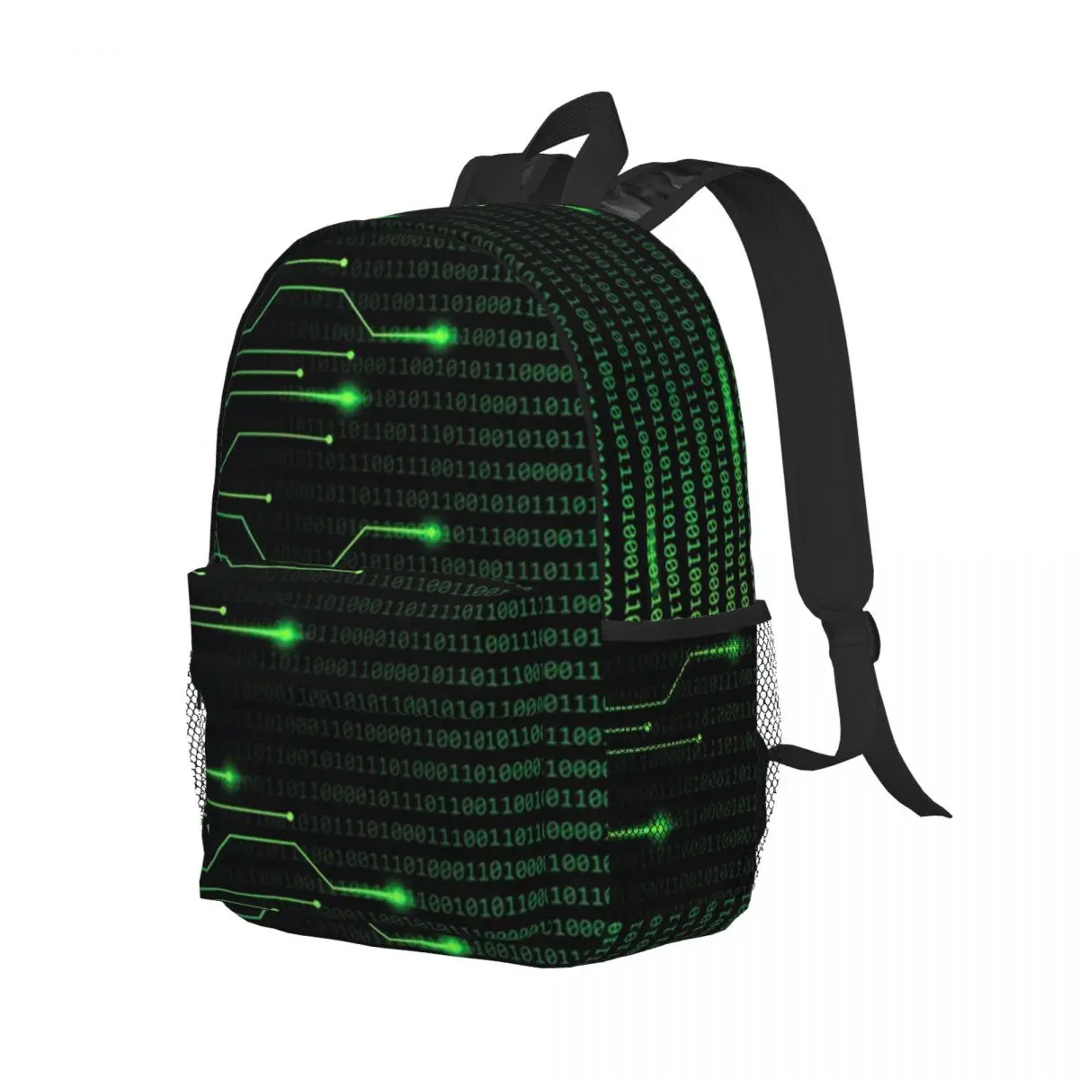 

Binary Code Inside Throw Blanket And Lightweight Fleece Backpack Student Boy Girl BookBag School Bag Shoulder Bags for Men Women