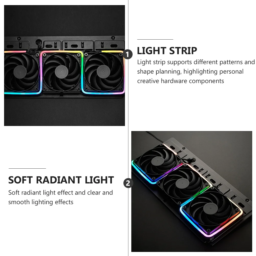 

1 pc Argb Led Strip Flexible Rgb Bar For Computer Case Motherboard Plastic Rgb Light, Computer Chassis Light, Pc Case Bar,