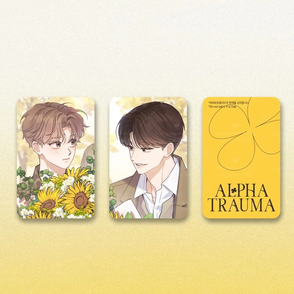 Визитные карточки Alpha Trauma BL Omegaverse Manhwa, 3 дюйма, с фото Ким Дохюна, на заказ, канцелярские принадлежности, подарок для друзей, косплей