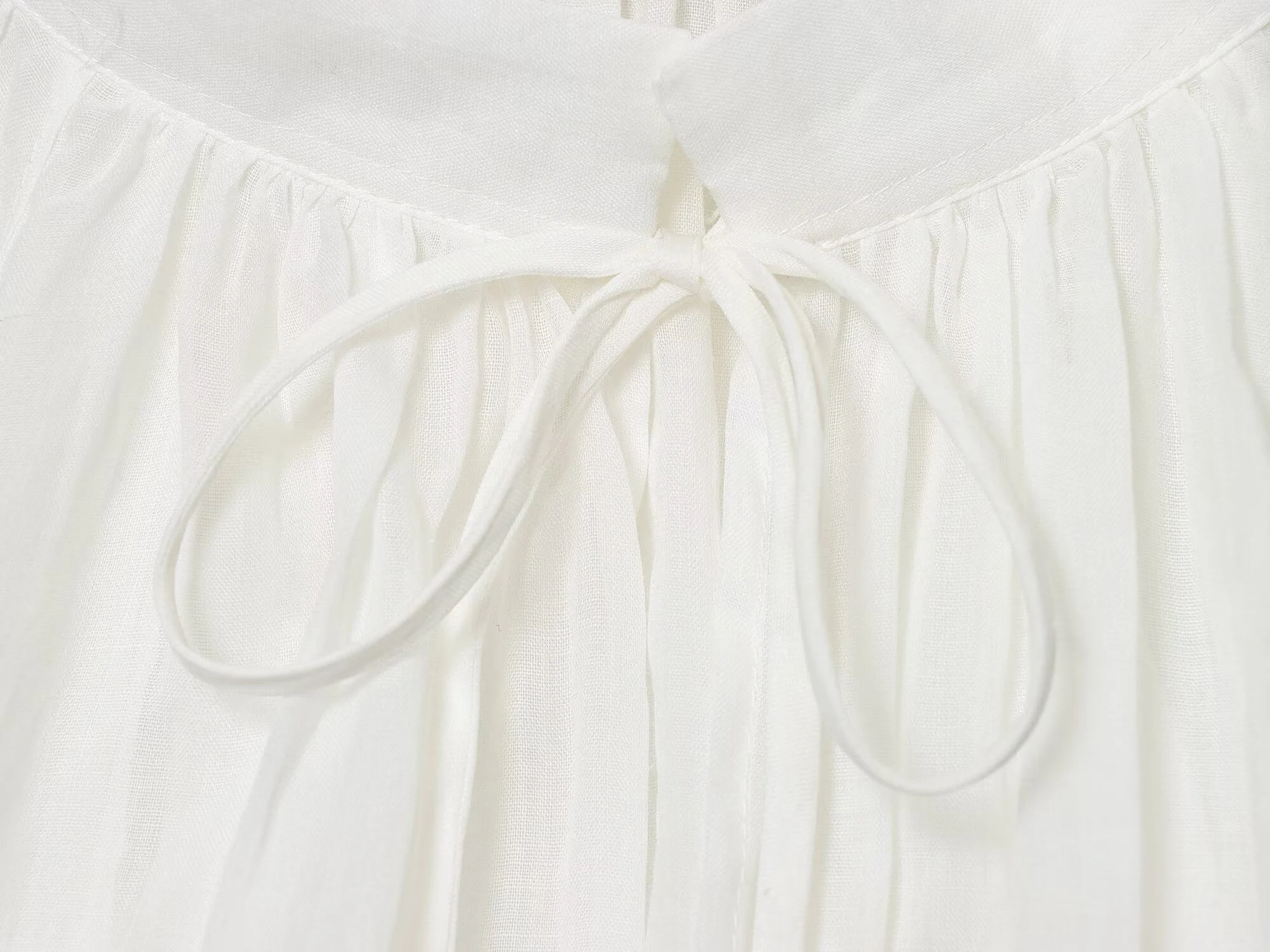 Winter new women's French style solid color linen French stand collar striped lantern long sleeved shirt top