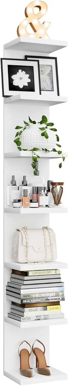 

7 Tier Wall Shelf Unit, Floating Shelves for Storage Home Display, Versatile Lack Wall Shelves for Bedroom,Living Room