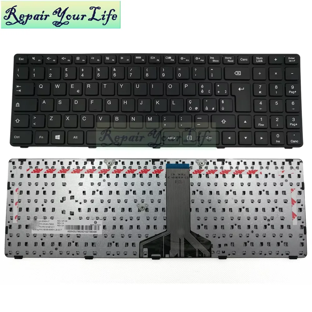 German Italian Laptop Keyboard For Lenovo Ideapad 100-15IBD B50-50 IT/GR Keyboards Teclado SN20J78620 SN20J78598 6385H 6385H-IT