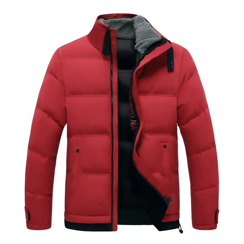 Chaqueta acolchada de algodón para hombre, abrigo grueso y cálido de Color sólido, informal, holgado y cómodo, talla grande, novedad de otoño e invierno, 2024