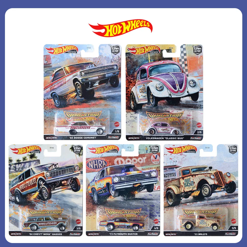 

Mattel Hot Wheels Car Culture HW Off Road FPY86 Линейное ускорение Volkswagen Chevrolet Plymouth Коллекционный литой автомобиль