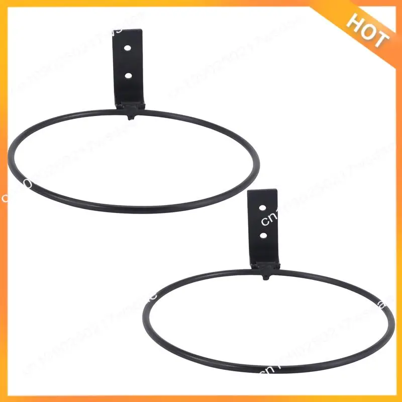 X08A 2 Pack Foldable Ball Holder Wall Mounted,Sports Ball Display Rack For Basketball Volleyball Rugby Soccer Football