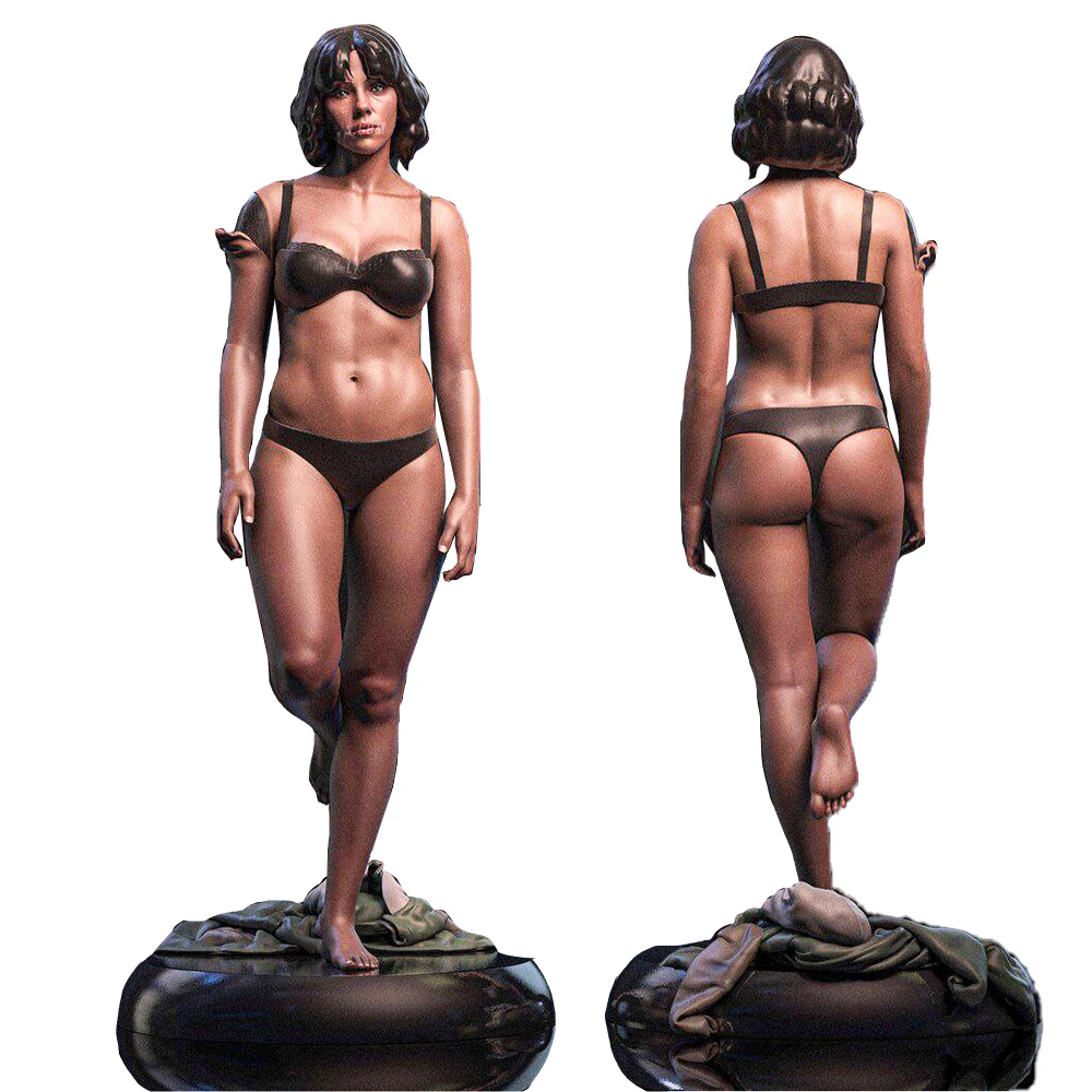 1/18 Bikini Beauty Miniaturen Beeldjes |   3D-harskit voor hoge detailhandel |   Ongeverfd verzamelobject op strandthema A975