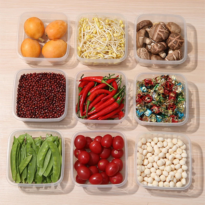 550ml Refrigerator Freezing Antibacterial Storage Box Frozen Meat Food-Grade Dedicated Classification Sealed Fresh-Keeping Box