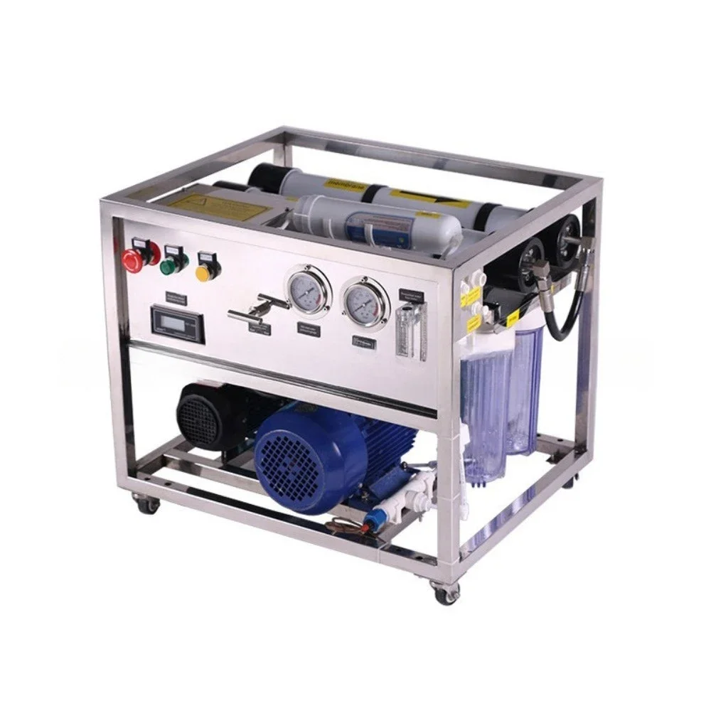 Purificador de Agua de Mar Apropiado de 500 LPD, Planta de Desalinización de Agua de Mar, Potabilizador de Agua Portátil, Tratamiento de Agua de Mar para Barcos