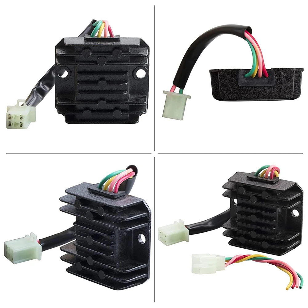 4 Wires Voltage Regulator Rectifier 4 Pins Universal Voltage Regulator Motorcycle Voltage Stabilizer for ATV GY6 CG125-250CC