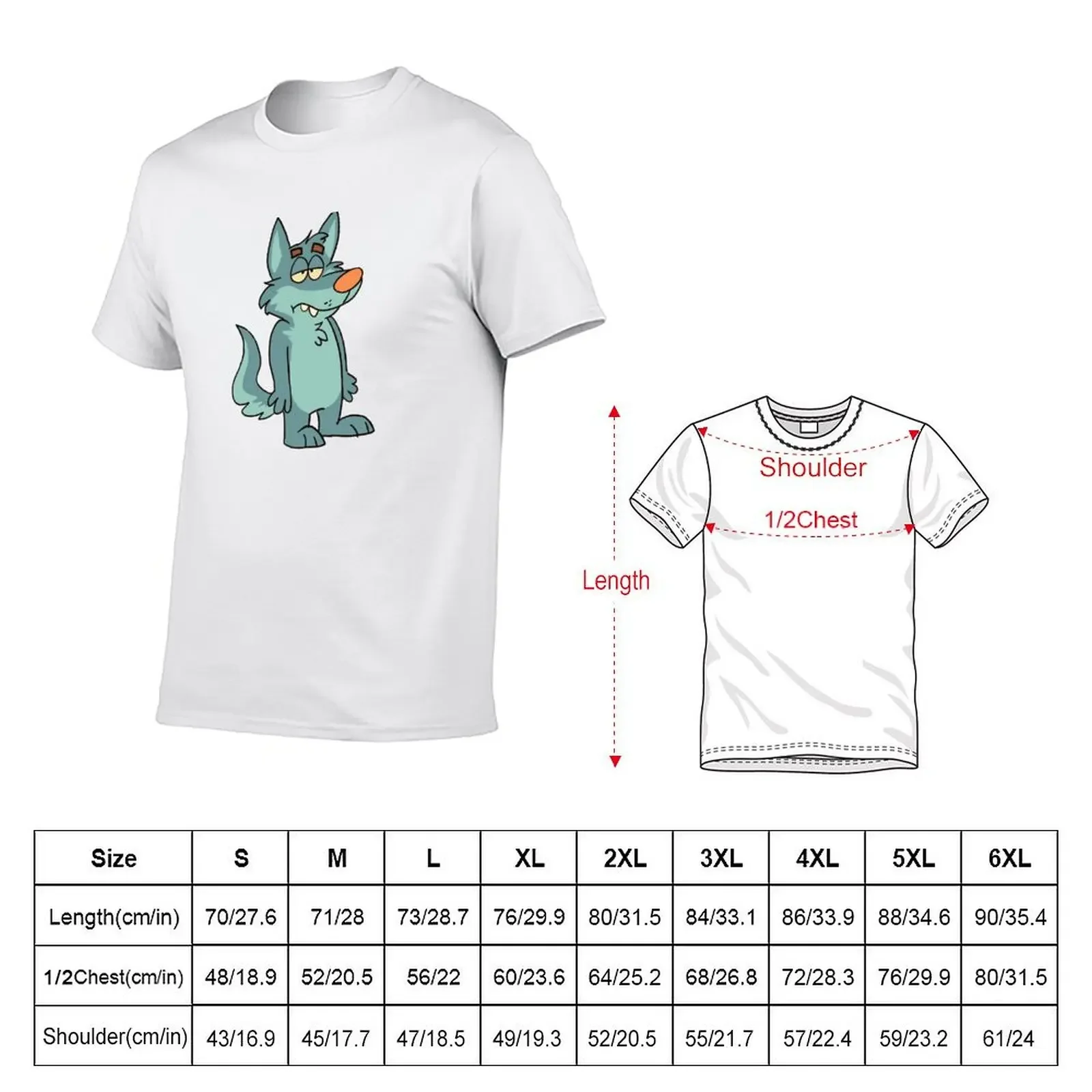 Excited Wolf T-Shirt boys whites blanks anime tshirt fruit of the loom mens t shirts