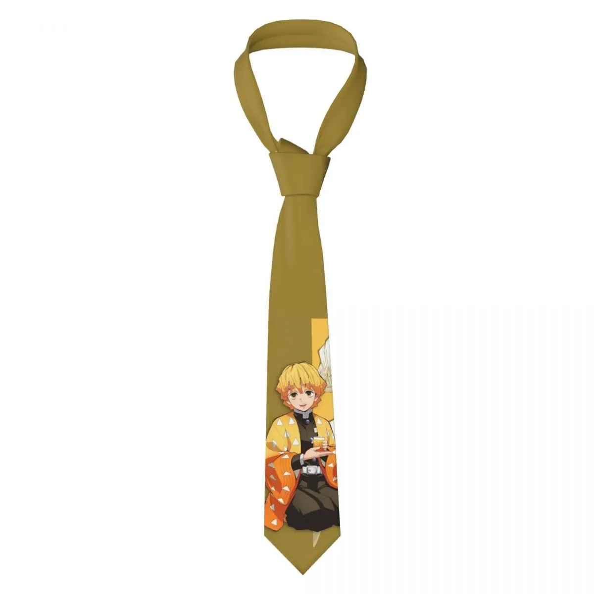 Demon Slayer Anime Neck Ties for Men, Presidence Kties, Casual Polyester, Classic Zenitsu, Shirt Accessrespiration, Craings.com, Wedding Party, 8 cm