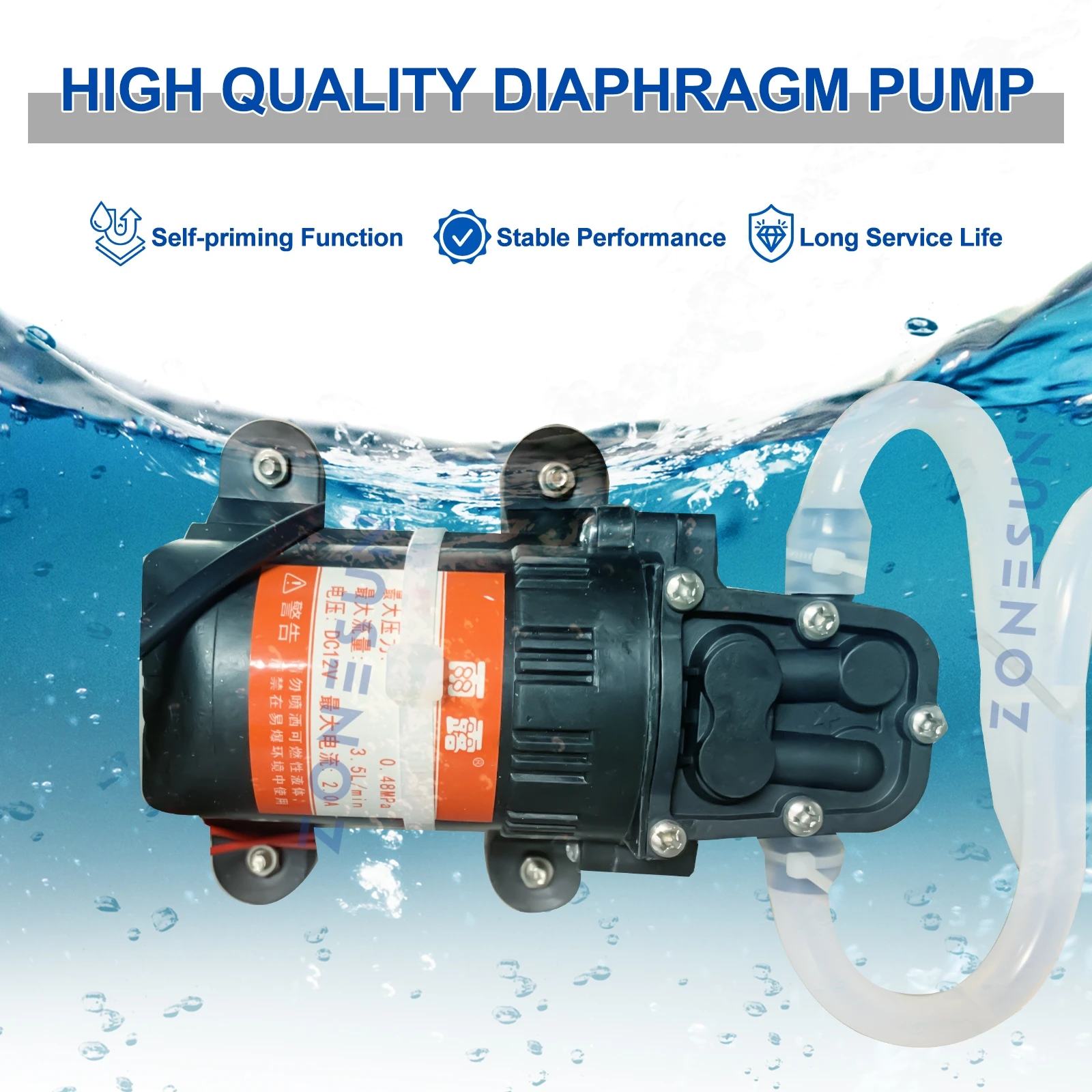 ZONESUN GFK-160 Diaphragm Pump Water Oil Liquid Filling Machine