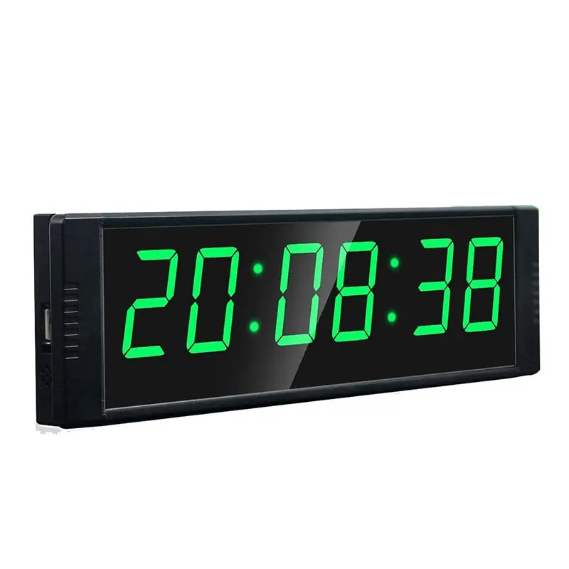 [B17B!】 Gym Clock With Remote Control For Home Gym, Start/Stop Button, Interval Timer For Workout, Stopwatch/Countdown Timer Inc