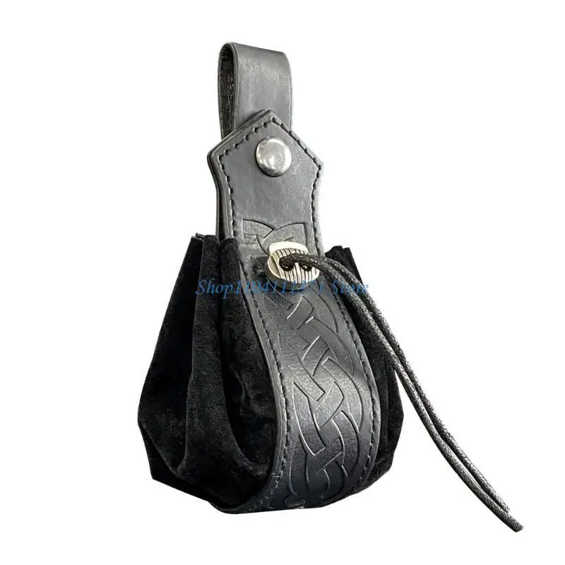 P9FC Multi-purpose Storage Bag-Retro Medieval Drawstring Medieval Belt Bag Gift