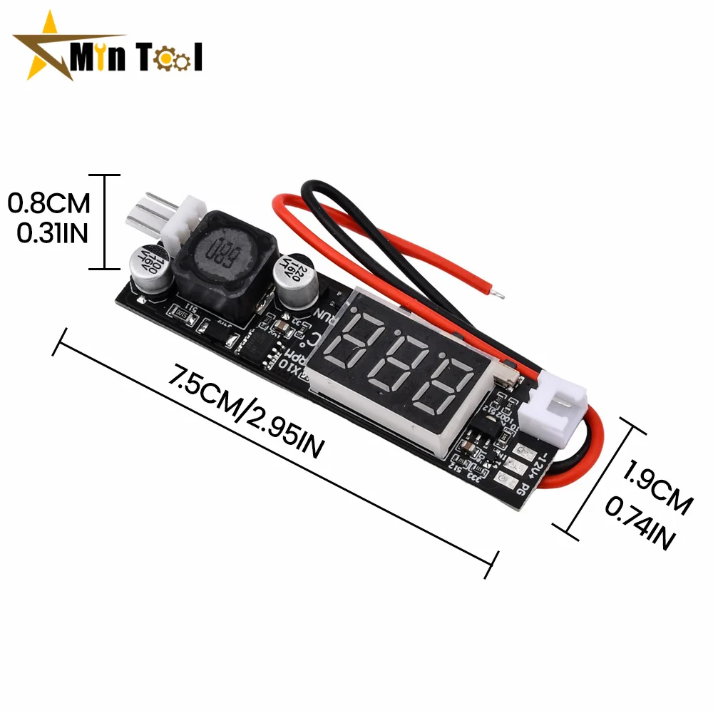 DC 12V 0.2-2A DC PWM 2-3 Wire Fan Temperature Control Speed Controller for Chassis Computer Noise Reduction Module