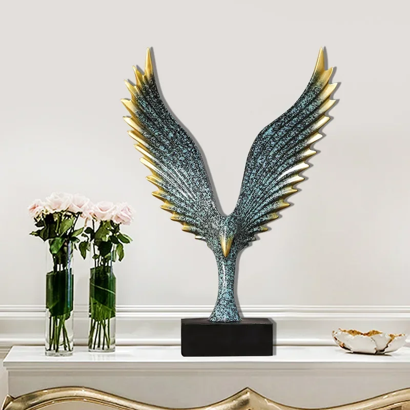 Spreads Its Wings Angel Wings Crafts TV Cabinet Wine Cabinet Model Room Decorations Show Your Ambitions Eagle Ornaments Dapeng