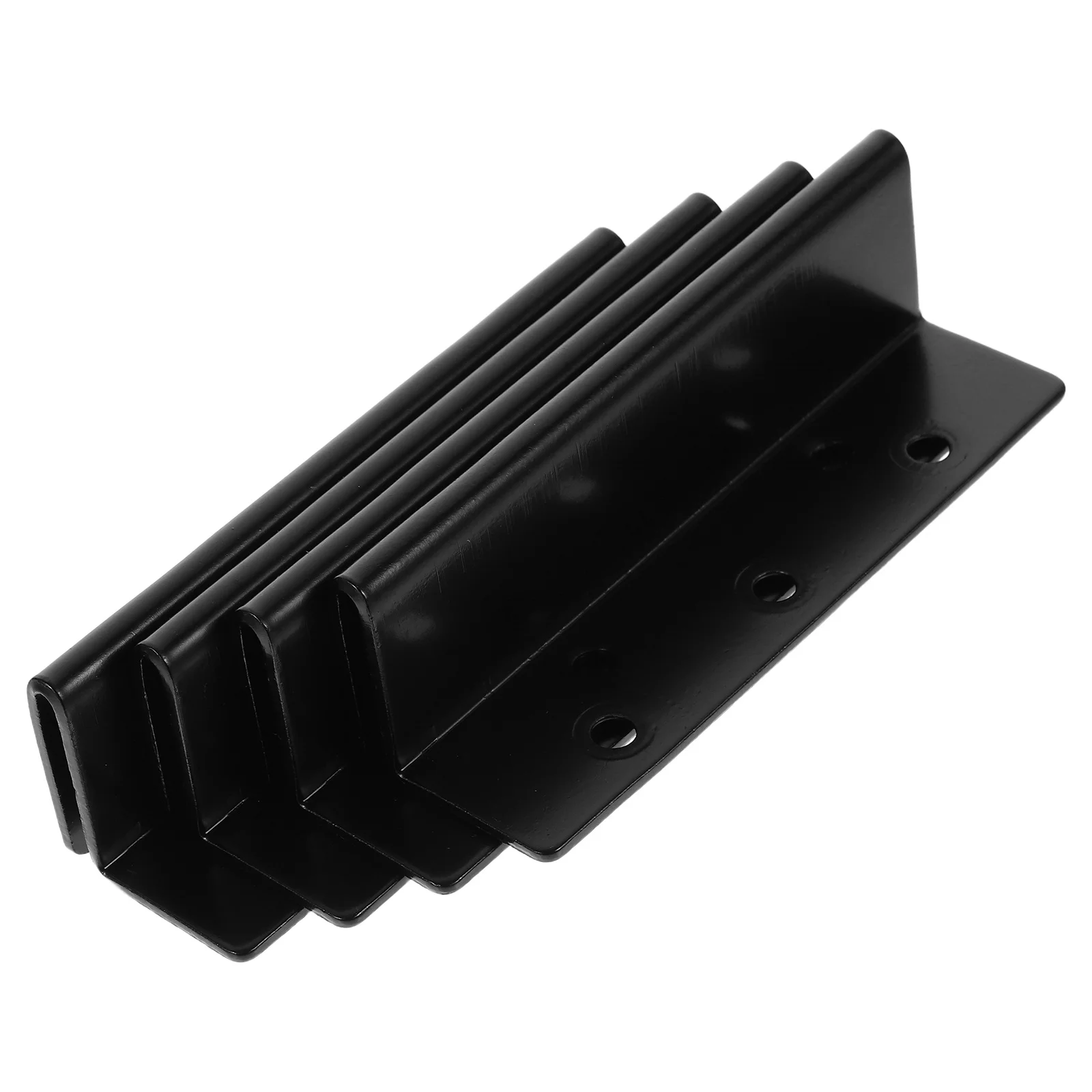 

4Pcs Bed Frame Rail Connectors Heavy Duty Bed Rail Support Brackets Post Repair Hardware Replacement Parts for Bedroom Furniture