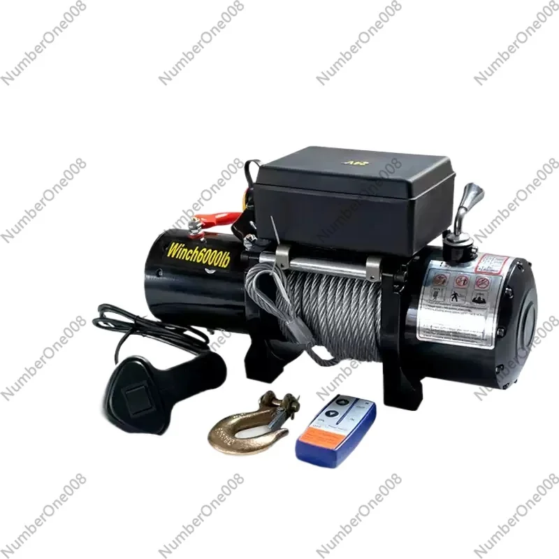 

Electric vehicle mounted winch off road vehicle self rescue electric hoist winch