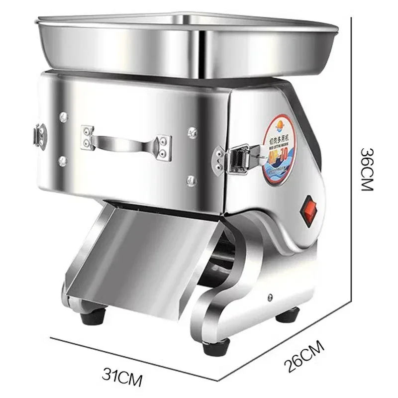 Automatic Meat Slicer Cutter Machine Slicing Chopping Dicing Commercial Desktop Stainless Steel Electric Slicer for Beef Mutton