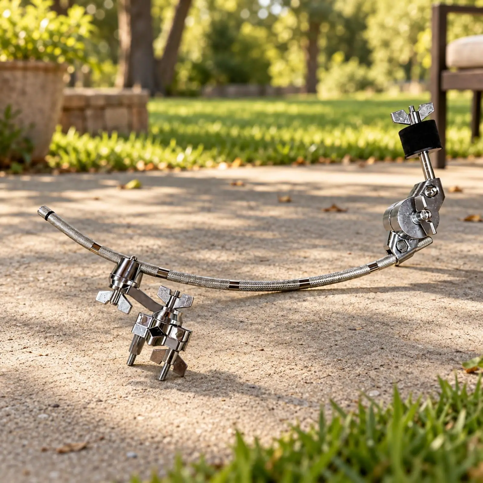 curved-cymbal-arm-adjustable-cymbal-arm-with-universal-clamp-drum-set-mounting-clamp-chrome-finish-percussion-accessory-metal