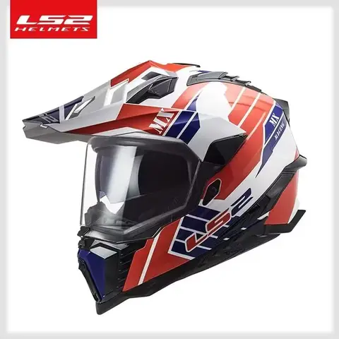 मूल LS2 MX701 ऑफ-रोड फाइबरग्लास मोटरसाइकिल हेलमेट मोटोक्रॉस हेलमेट एंटी-फॉग डबल लेंस कैपेसिट कैस्को 12 best sales एलएस2 एमएक्स701 - №4